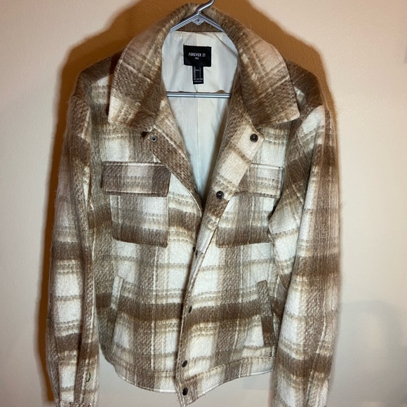Men’s Forever 21 Fuzzy Jacket Large - Picture 1 of 3